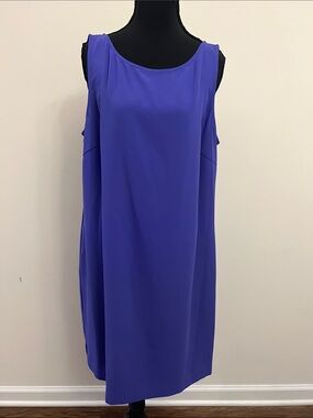 Trina Turk Vibrant Purple Midi Shift Dress